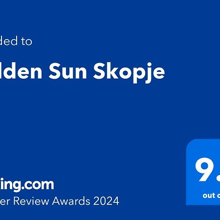Golden Sun Skopje Daire Dış mekan fotoğraf